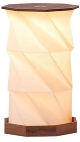 Decorațiune luminoasă în culoare naturală închisă cu USB ø 12 cm Twist Hexagon – Gingko