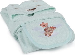 Halat pentru copii verde mentă pentru 1-2 ani din bumbac Aslan – Foutastic