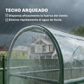 Outsunny Seră mică cu 3 nivele 2 uși rulante cadru din oțel husă din plastic 143x46x164 cm transparentă | Aosom Romania