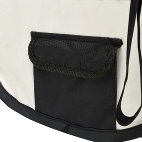 Tarc de caini pliabil cu sac de transport, negru, 110x110x58 cm Negru, 110 x 110 x 58 cm