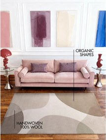 Covor bej țesut manual din lână 160x230 cm Hackney Clarissa – Ted Baker