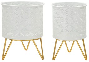 Suporturi pentru flori 2 buc. din metal ø 16 cm (înălțime 20 cm) Carly – Mauro Ferretti