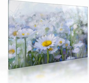 Tablou pe sticlă - În margaretă (70x50 cm)