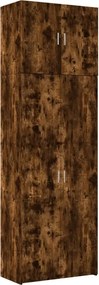 vidaXL Dulap înalt, stejar fumuriu, 80x42,5x249 cm, lemn prelucrat