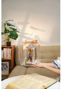 Suport de cărți LED Robotime puzzle 3D alee cu cireși japonezi 2xAAA