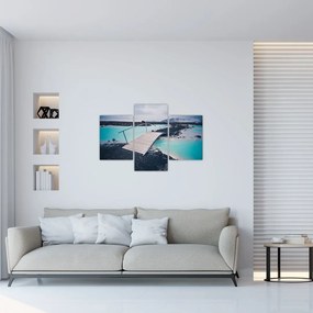 Tablou cu pod din lemn (90x60 cm)