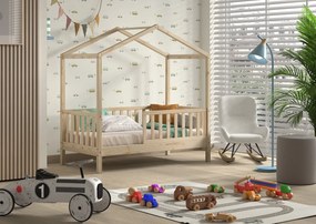 Pat copii Vipack PENTRU COPII MICI DALLAS 70 X 140 CM NATURAL