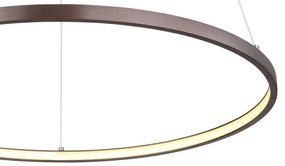 Lustra LED suspendata design modern Ralph cafea 60,5cm