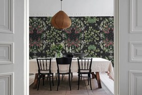 Tapet Lotus, Black, Rebel Walls