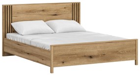Pat matrimonial 160 cm Hemos (stejar evoke) . 1116858