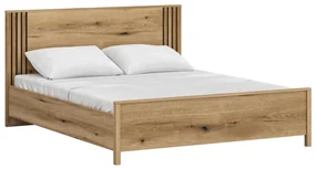 Pat matrimonial 160 cm Hemos (stejar evoke) . 1116858