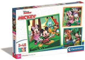 Disney Mickey Clubhouse 3x48 buc puzzle Clementoni