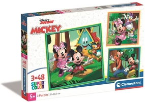 Disney Mickey Clubhouse 3x48 buc puzzle Clementoni