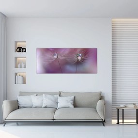 Tablou cu picături pe puf (120x50 cm)