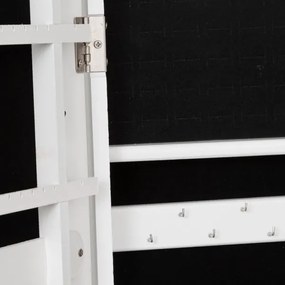 Atmosphera - Oglindă de podea KRISTIN cu cutie pentru bijuterii, 146,8x37 cm, albă