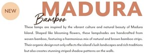 Aplica de perete Eco, Bambus, Madura natural/maro, M