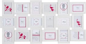 Rama foto colaj 18 fotografii, Alb, 103x53x2 cm, Atmosphera Créateur d'intérieur