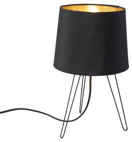 Lampă de masă modernă neagră - Lofty