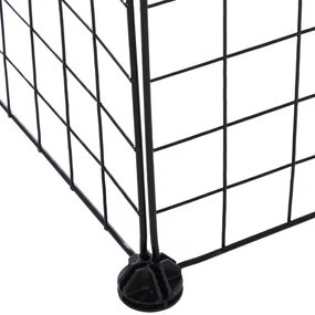 PawHut Țarc din Metal pentru Animale Mici de Companie cu 36 de Panouri Metalice și Ușă, 146x73x73 cm, Negru | Aosom Romania