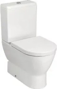Vas WC pe pardoseala compact Gala Emma Rounded BTW alb lucios