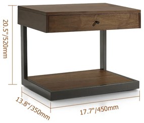 Noptieră rustică DEPRIMO 15440 - atmosferă autentică în dormitorul tău! by Deprimo