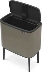 Cos de gunoi Brabantia Bo Touch 651105, 36 l, Deschidere lina si silentioasa, Gri