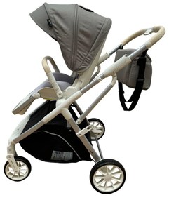 Carucior 2 in 1 pentru copii Usor si Compact - Pliabil, Sistem de absorbtie a socurilor, Scaun Reversibil - Verde - CPC-58-verde