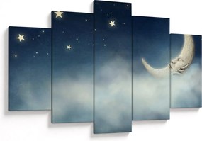 Tablou - Luna cu stele (150x105 cm)