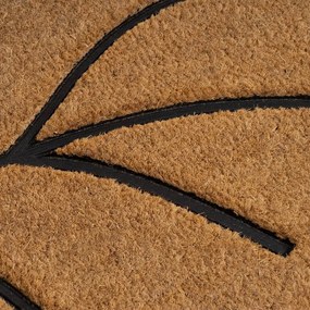 Covoraș de intrare din fibre de nucă de cocos 45x75 cm Leaf – Casa Selección