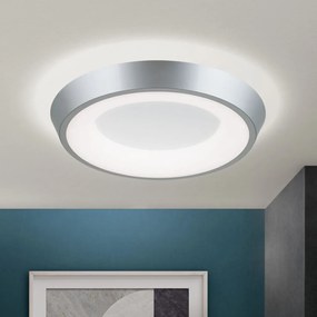 Plafoniera LED design circular LOOK argintie