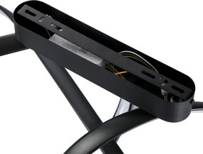 Brilagi-LED Lustră aplicată dimmabilă TWISTER LED/60W/230V 3000-6000K neagră + telecomandă