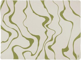 Pătură verde/crem 150x200 cm Felu – noo.ma