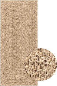 vidaXL Covor ZIZUR aspect iută, 80x200 cm, pentru interior și exterior