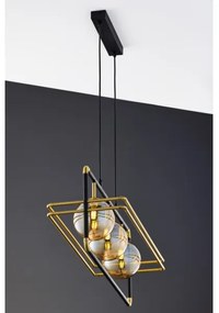 Lustră pe cablu Jupiter 2027 FIORI 3xG9/10W/230V negru/auriu/bej