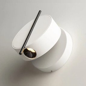Aplica LED ambientala reglabila design modern minimalist Nuance alb/negru