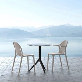 Set de 4 scaune cu brate de exterior / interior design modern premium BROOKLYN CHAIR with armrests 65038 Vondom