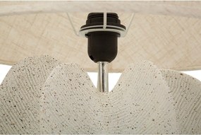 Veioză crem cu abajur textil (înălțime 63 cm) Ester – Mauro Ferretti