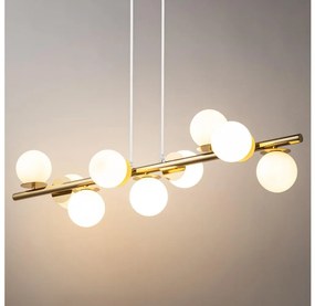 Lustră pe cablu AVOLA 9xG9/12W/230V auriu