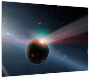 Tablou cu planetă mică (70x50 cm)