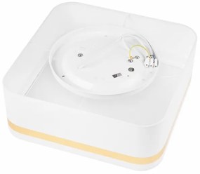 Plafonieră SIRJA SQUARE 2xE27/60W/230V 35x35 cm alb