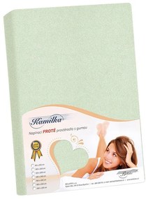 Bellatex Cearșaf din bumbac verde salvie, 90 x 200cm, 90 x 200 cm