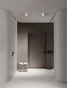 Spot aplicat LED design tehnic IRIS alb