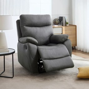 Fotoliu reclinabil 4092 GREY3, vintage, gri
