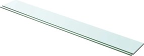 vidaXL Rafturi, 2 buc., 100 x 12 cm, panouri sticlă transparentă