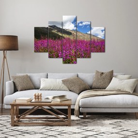 Tablou sceneriei cu lunca montană (150x105 cm)