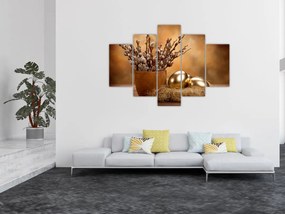 Tablou cu ou și pisicuțe (150x105 cm)
