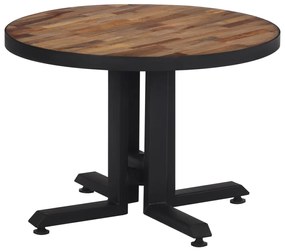 vidaXL Măsuță de cafea rotundă, Ø55x40 cm, lemn masiv de tec reciclat