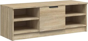 vidaXL Comodă TV, stejar sonoma, 102x35,5x36,5 cm, lemn compozit