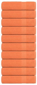vidaXL Prosoape de duș 10 buc Portocaliu 70x140cm 360 g/m² 100% bumbac
