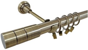 Galerie simpla CYLINDRU - 25mm - aur antic (Alege marime: 200 cm)